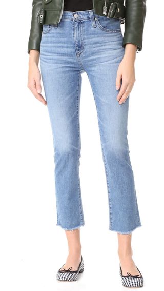 AG + The Isabelle High Rise Straight Jeans