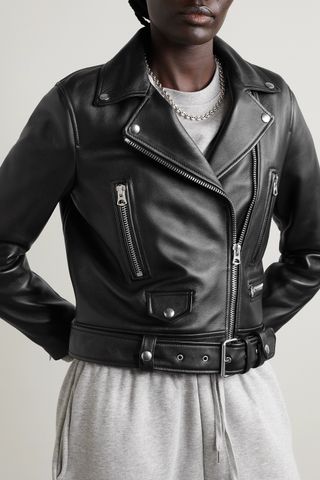 ACNE Studios + Leather Biker Jacket