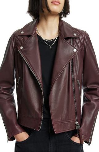 AllSaints + Caden Leather Biker Jacket