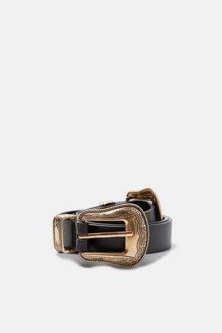 Zara + Metalwork Double Buckle Belt
