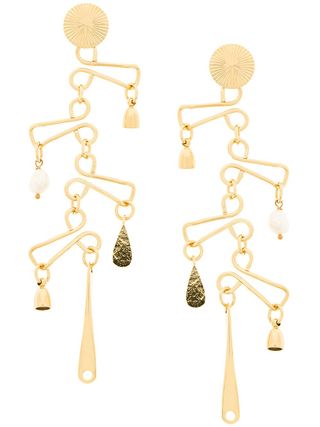 Wouters 
Hendrix + Technofossils Chandelier Earrings