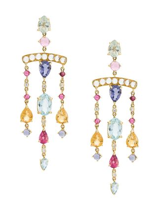 Dubini + Theodora Chandelier 18kt Gold Earrings