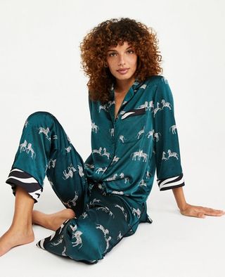 Ann Taylor + Zebra Print Silky Pajamas