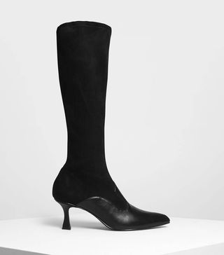 Charles & Keith + Dual Texture Boots