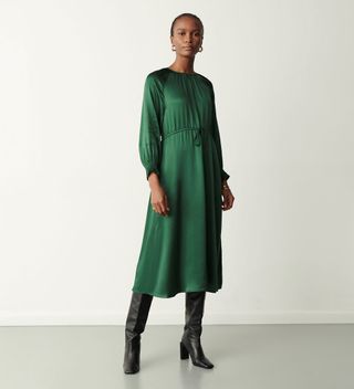 Finery + Florian Green Midi Dress