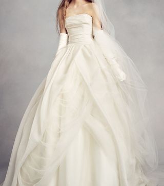 White by Vera Wang + Textured Organza Wedding Dress