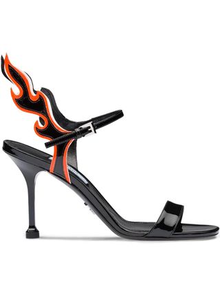 Prada + Flame Detail Sandals