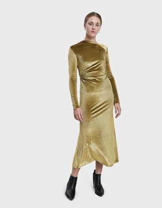 Rachel Comey + Surveillance Ruched Velvet Dress