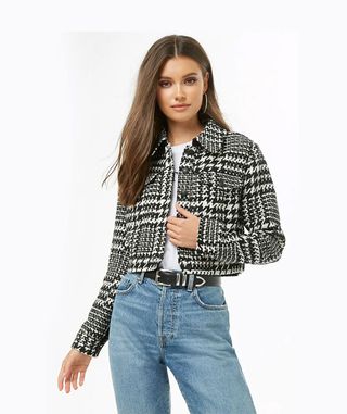 Forever 21 + Houndstooth Cropped Jacket