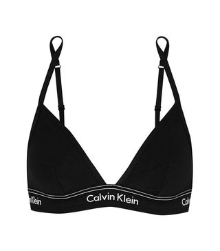 Calvin Klein Underwear + Heritage Athletic Stretch-Cotton Jersey Soft-Cup Bra
