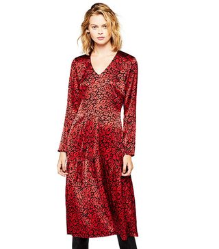 Find + Red Leopard-Print Dress