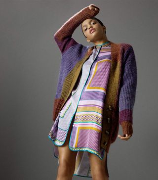 Zara Home + Multicolored Patchwork Cardigan