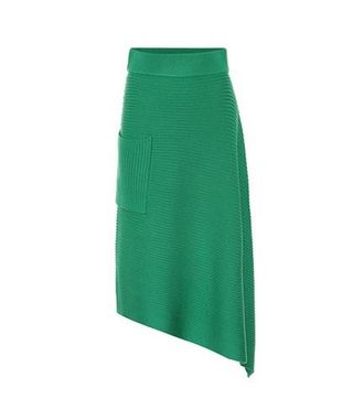 Tibi + Origami Merino Wool Midi Skirt