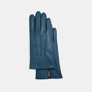 Coach + Sculpted Signature Short Leather Gloves