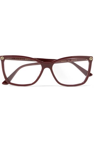 Gucci + Square-Frame Acetate Optical Glasses