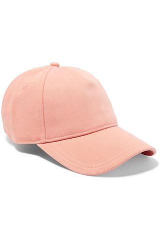 Rag & Bone + Marilyn Leather-trimmed Cotton-twill Baseball Cap