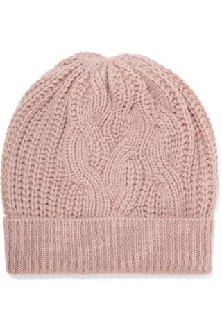 Johnstons of Elgin + Cable-knit Cashmere Beanie