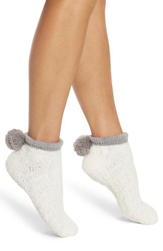 Lemon + 2-Pack Pom Pom No-Show Socks