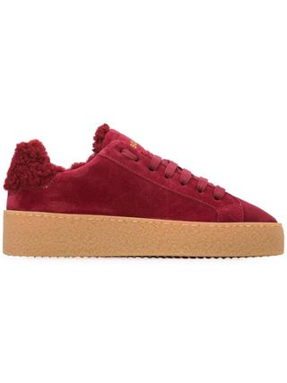 Dsquared2 + Shearling-Lined Sneakers