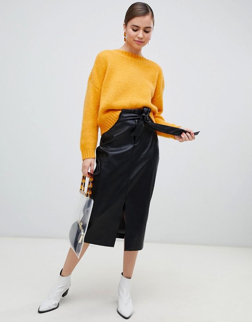 20 Leather Midi Skirts You'll Want to Wear All Season | Who What Wear