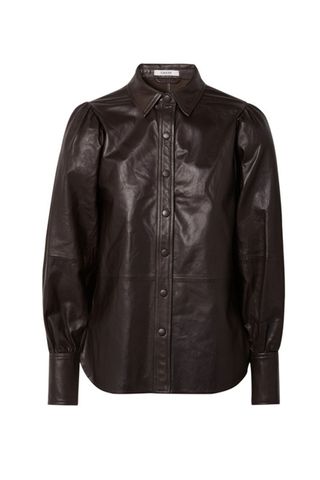 Ganni + Rhinehart Leather Shirt