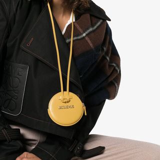 Jacquemus + Yellow Le Pitchou Leather Purse Bag