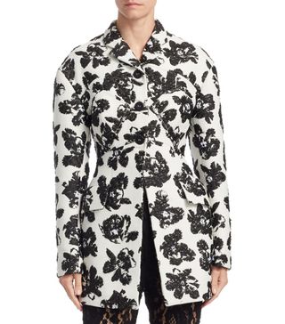 Proenza Schouler + Floral Jacquard Coat