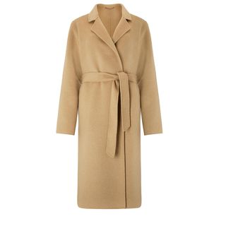 John Lewis & Partners + Double Faced Belted Collar Coat