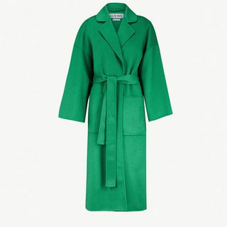 Loewe + Oversized Wool and Cashmere-Blend Coat
