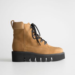 & Other Stories + Lace-Up Suede Boots