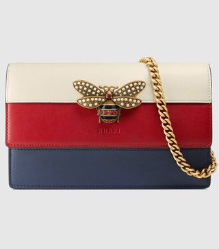 Gucci + Queen Margaret Leather Mini Bag