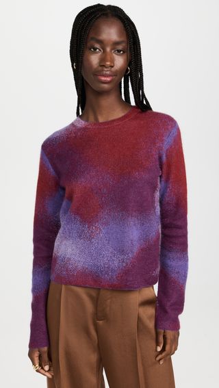 Vince + Ombre Jacquard Crew Sweater