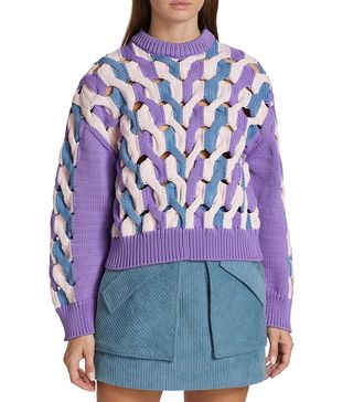 Aknvas + Hayley Cable-Knit Crewneck Sweater