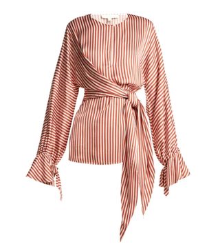 Stripe Twist-Front Shirt