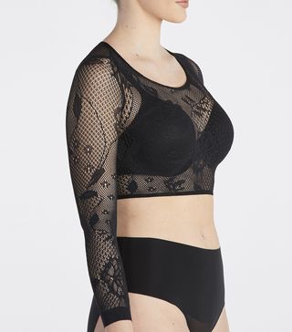 Spanx + Arm Tights Layering Piece in Fishnet Floral