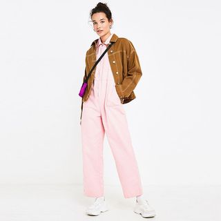 Urban Outfitters + Rosie Pink Utility Jumpsuit