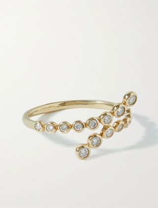 Stone and Strand + 10-Karat Gold Diamond Ring