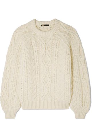 Maje + Cable-Knit Sweater