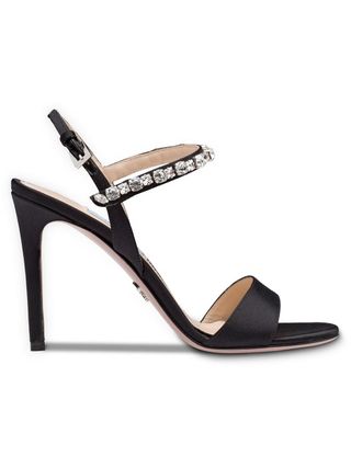 Prada + Crystal Embellished Sandals