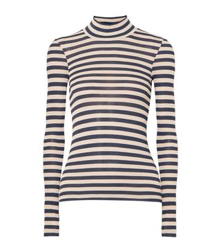 Nanushka + Alana Striped Modal Turtleneck Sweater
