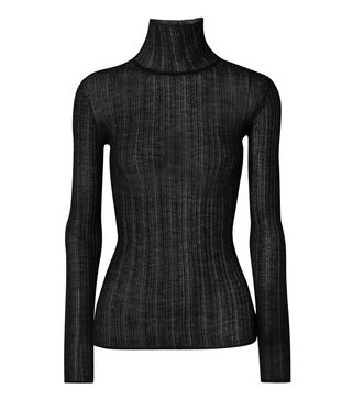Theory + Lory Ribbed Wool-Blend Turtleneck Sweater