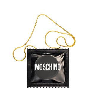 H&M x Moschino + Patent Shoulder Bag