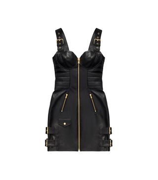 H&M x Moschino + Leather Dress