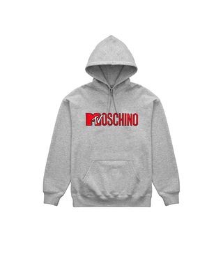 H&M x Moschino + Embroidered Hooded Sweatshirt