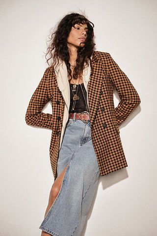 Free People + Ashby Plaid Blazer