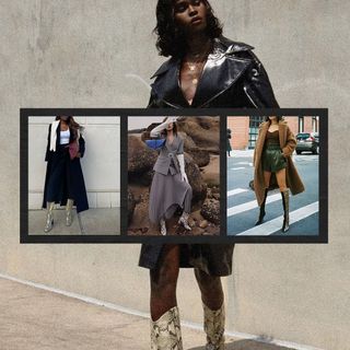 brown snakeskin boots outfit