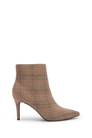 Forever 21 + Plaid Print Pointed Toe Boots