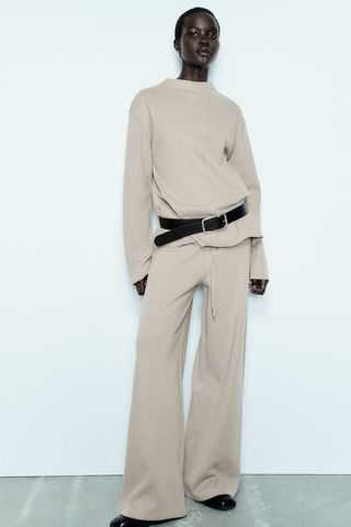Zara + Front Seam Soft Sweater