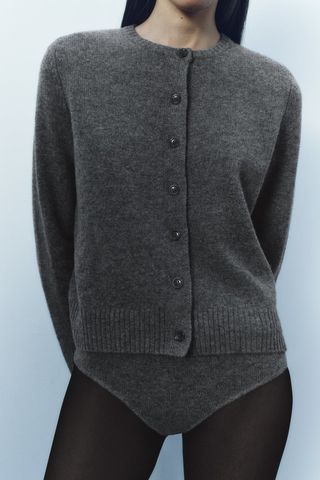 Zara + Basic 100% Wool Caridigan