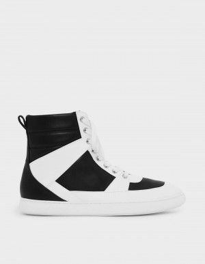 Charles & Keith + Pointed High Cut Sneakers